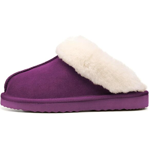 🆕Women Grape Madge Fuzzy Ethylene Vinyl Acetate Faux Fur Faux Suede Slipper - Picture 5 of 7